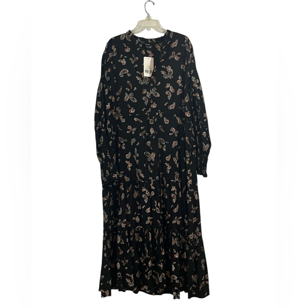 NWT Saint and Sofia Olivia Paisley Long Sleeve Dress - Picture 3 of 16